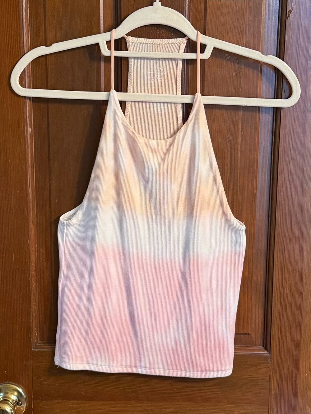 American Eagle Soft and Sexy Rib Tank Top - Pink Ombre